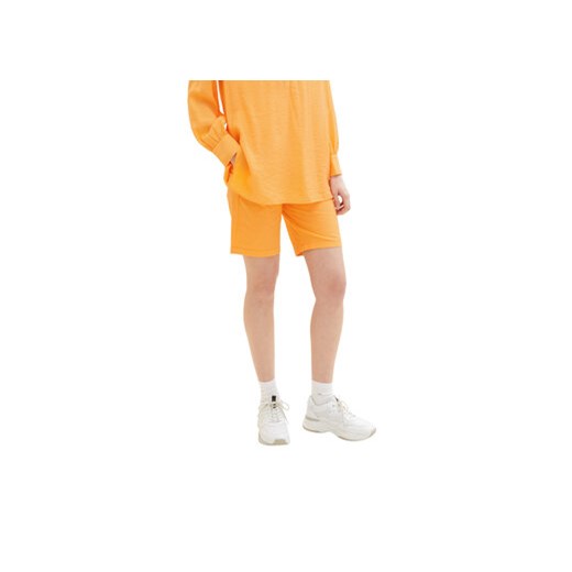 Tom Tailor Szorty materiałowe 1035499 Pomarańczowy Regular Fit ze sklepu MODIVO w kategorii Szorty - zdjęcie 168586463