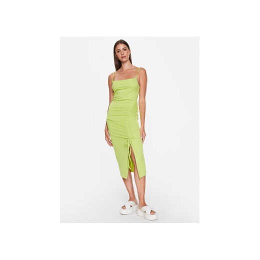 Edited Sukienka letnia EDT6933002 Zielony Fitted Fit Edited 38 wyprzedaż MODIVO