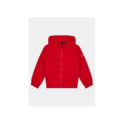 Tommy Hilfiger Wiatrówka Essential Jacket KB0KB09104 Czerwony Regular Fit ze sklepu MODIVO w kategorii Kurtki chłopięce - zdjęcie 168588720