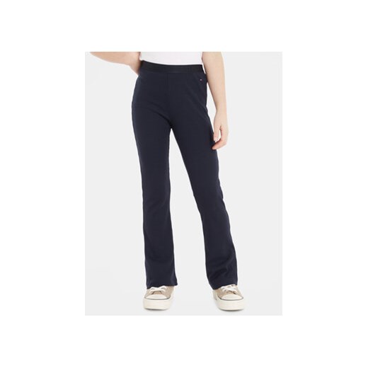 Tommy Hilfiger Spodnie materiałowe KG0KG07603 Granatowy Regular Fit ze sklepu MODIVO w kategorii Spodnie dziewczęce - zdjęcie 168588770