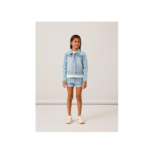 NAME IT Kurtka jeansowa 13141427 Niebieski Regular Fit ze sklepu MODIVO w kategorii Kurtki dziewczęce - zdjęcie 168588864