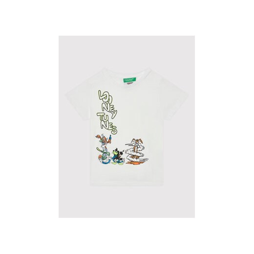 United Colors Of Benetton T-Shirt 3U29G103K Biały Regular Fit ze sklepu MODIVO w kategorii Koszulki niemowlęce - zdjęcie 168588923