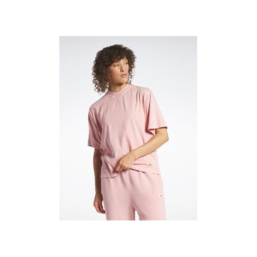 Reebok T-Shirt Classics Natural Dye Boxy T-Shirt HY2708 Różowy ze sklepu MODIVO w kategorii Bluzki damskie - zdjęcie 168589173