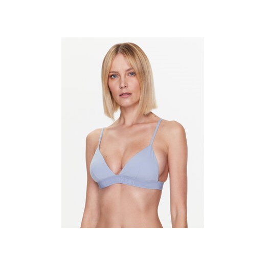 Calvin Klein Swimwear Góra od bikini KW0KW02029 Niebieski ze sklepu MODIVO w kategorii Stroje kąpielowe - zdjęcie 168589602