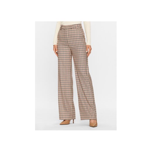 Maryley Spodnie materiałowe 23IB515/M07 Beżowy Regular Fit ze sklepu MODIVO w kategorii Spodnie damskie - zdjęcie 168589882