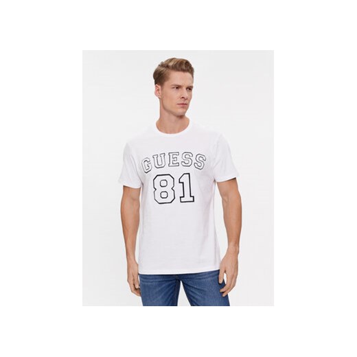 Guess T-Shirt Ss Cn M4RI22 K8FQ4 Biały Regular Fit ze sklepu MODIVO w kategorii T-shirty męskie - zdjęcie 168590050