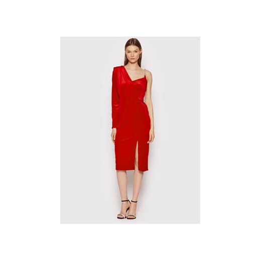 Rinascimento Sukienka koktajlowa CFC0106681003 Czerwony Slim Fit ze sklepu MODIVO w kategorii Sukienki - zdjęcie 168590400