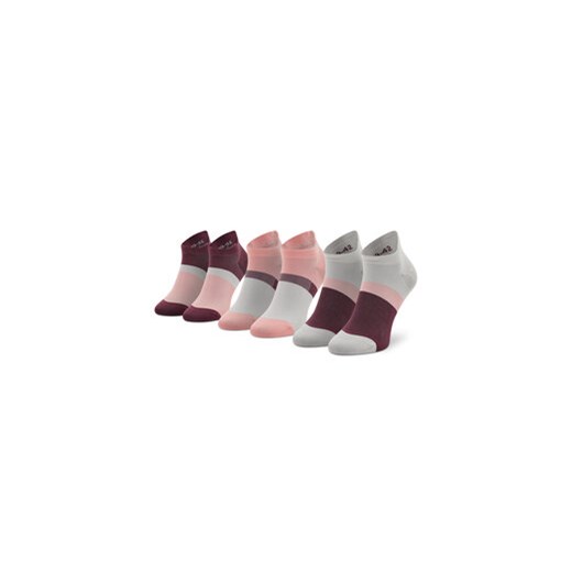 Asics Zestaw 3 par niskich skarpet unisex Color Block Ankle 3033B560 Różowy ze sklepu MODIVO w kategorii Skarpetki damskie - zdjęcie 168590414