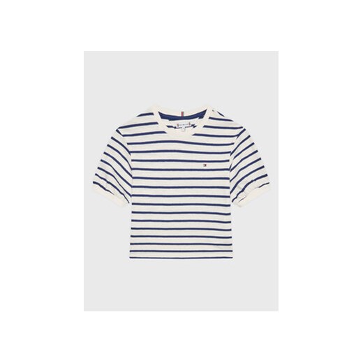 Tommy Hilfiger T-Shirt KG0KG07055 M Biały Regular Fit ze sklepu MODIVO w kategorii T-shirty chłopięce - zdjęcie 168590943