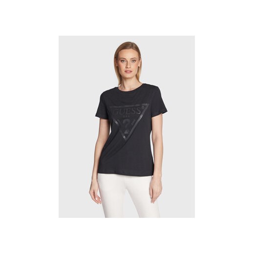 Guess T-Shirt Adele V2YI07 K8HM0 Czarny Regular Fit ze sklepu MODIVO w kategorii Bluzki damskie - zdjęcie 168591011