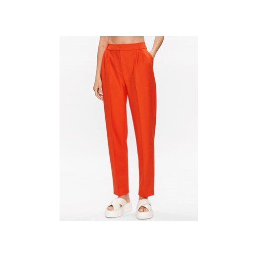 Samsøe Samsøe Spodnie materiałowe Meme F23100062 Pomarańczowy Regular Fit ze sklepu MODIVO w kategorii Spodnie damskie - zdjęcie 168591141