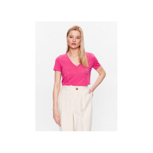 United Colors Of Benetton T-Shirt 3NLHE4249 Różowy Regular Fit ze sklepu MODIVO w kategorii Bluzki damskie - zdjęcie 168591180