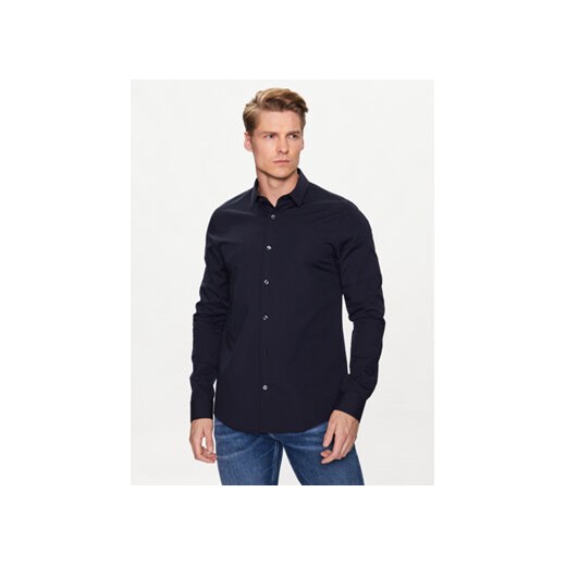Calvin Klein Jeans Koszula J30J319065 Granatowy Slim Fit ze sklepu MODIVO w kategorii Koszule męskie - zdjęcie 168591491