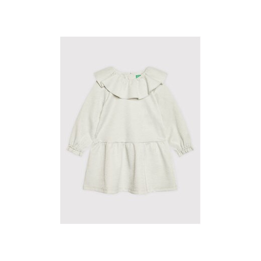United Colors Of Benetton Sukienka elegancka 4S865VGS0 Beżowy Regular Fit United Colors Of Benetton 1uniwersalny MODIVO