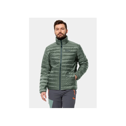 Jack Wolfskin Kurtka puchowa Pilvi Down Jkt 1207701 Zielony Regular Fit ze sklepu MODIVO w kategorii Kurtki męskie - zdjęcie 168592492