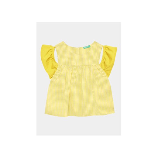 United Colors Of Benetton Koszula 57KTGQ011 Żółty Regular Fit ze sklepu MODIVO w kategorii Bluzki dziewczęce - zdjęcie 168592863