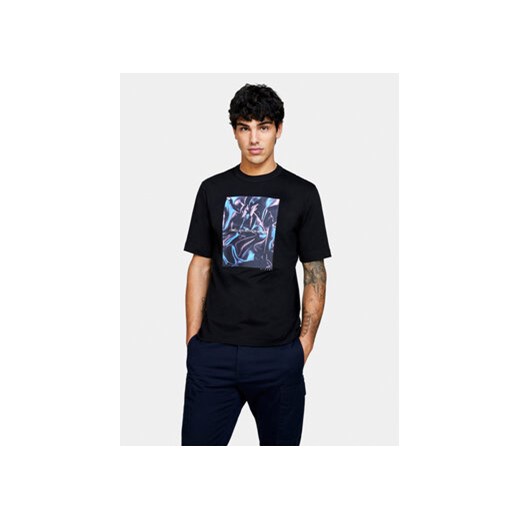 Sisley T-Shirt 3I1XS103I Czarny Regular Fit ze sklepu MODIVO w kategorii T-shirty męskie - zdjęcie 168593154