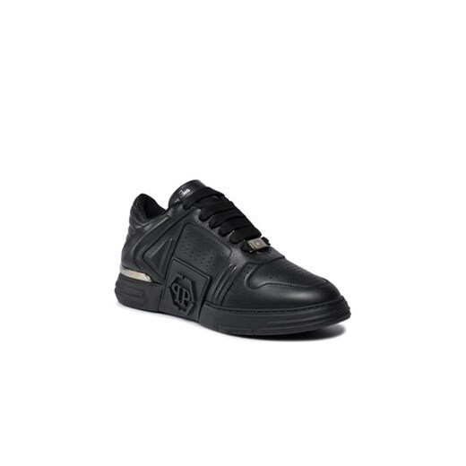 PHILIPP PLEIN Sneakersy Leather Lo-Top Sneakers AACS MSC3843 PLE075N Czarny 44 okazja MODIVO