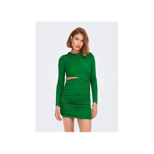 ONLY Sukienka koktajlowa Fox 15278003 Zielony Slim Fit ze sklepu MODIVO w kategorii Sukienki - zdjęcie 168593220