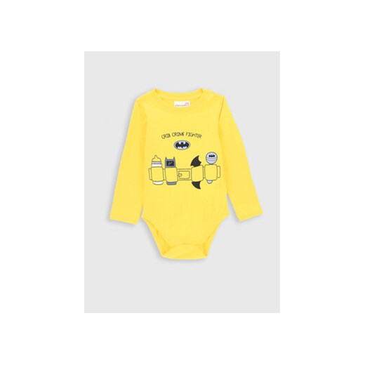 Coccodrillo Body dziecięce ZC2112101LIB Żółty Regular Fit ze sklepu MODIVO w kategorii Body niemowlęce - zdjęcie 168593364