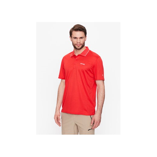 Regatta Polo Maverik V RMT221 Czerwony Regular Fit ze sklepu MODIVO w kategorii T-shirty męskie - zdjęcie 168593372