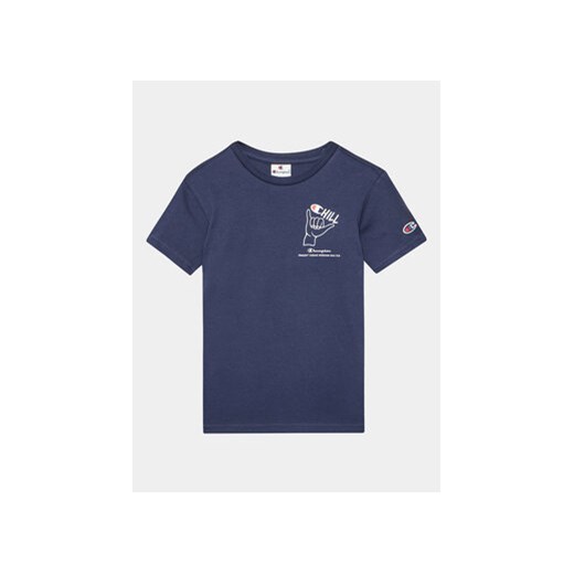 Champion T-Shirt 306373 Granatowy Regular Fit ze sklepu MODIVO w kategorii T-shirty chłopięce - zdjęcie 168593531