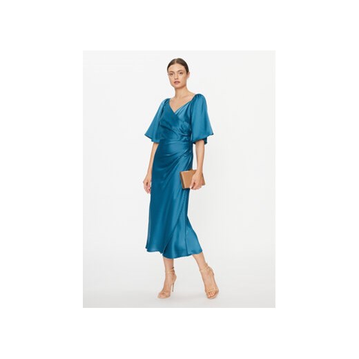 YAS Sukienka koktajlowa 26031519 Niebieski Regular Fit ze sklepu MODIVO w kategorii Sukienki - zdjęcie 168593650