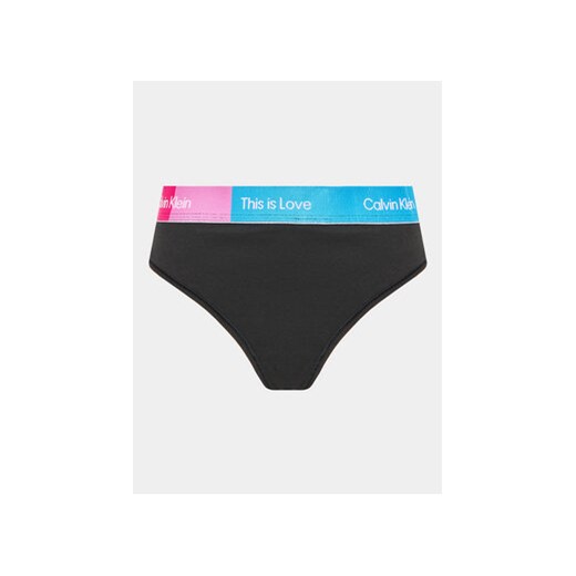 Calvin Klein Underwear Stringi 000QF7279E Czarny ze sklepu MODIVO w kategorii Majtki damskie - zdjęcie 168593712