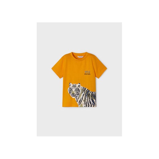 Mayoral T-Shirt 3007 Pomarańczowy Regular Fit ze sklepu MODIVO w kategorii T-shirty chłopięce - zdjęcie 168594333