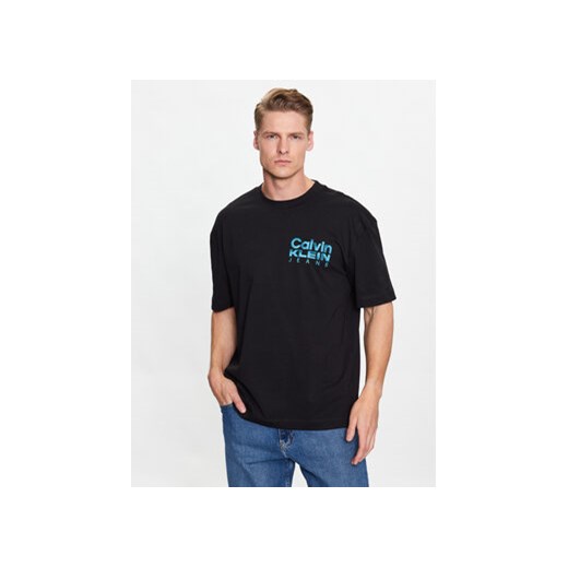 Calvin Klein Jeans T-Shirt J30J324225 Czarny Regular Fit ze sklepu MODIVO w kategorii T-shirty męskie - zdjęcie 168594573