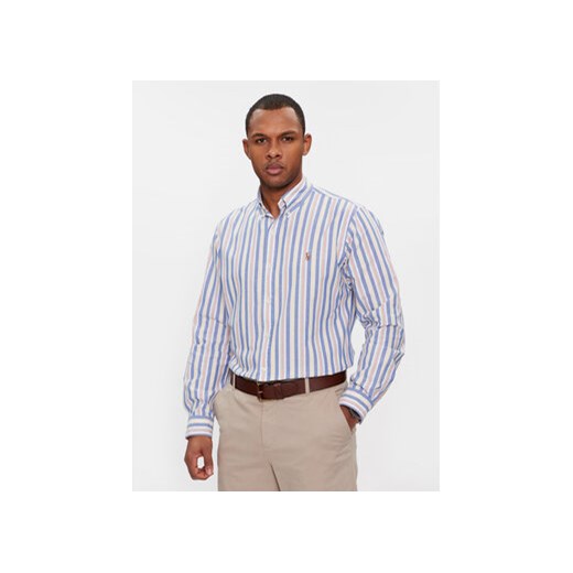 Polo Ralph Lauren Koszula 710928920003 Niebieski Custom Fit ze sklepu MODIVO w kategorii Koszule męskie - zdjęcie 168594620