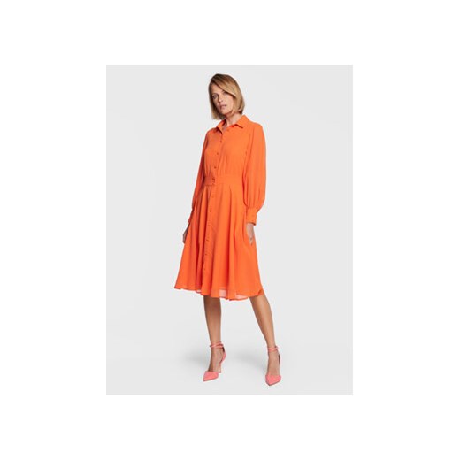 Fracomina Sukienka koszulowa FS23SD2003W41201 Pomarańczowy Regular Fit ze sklepu MODIVO w kategorii Sukienki - zdjęcie 168594944