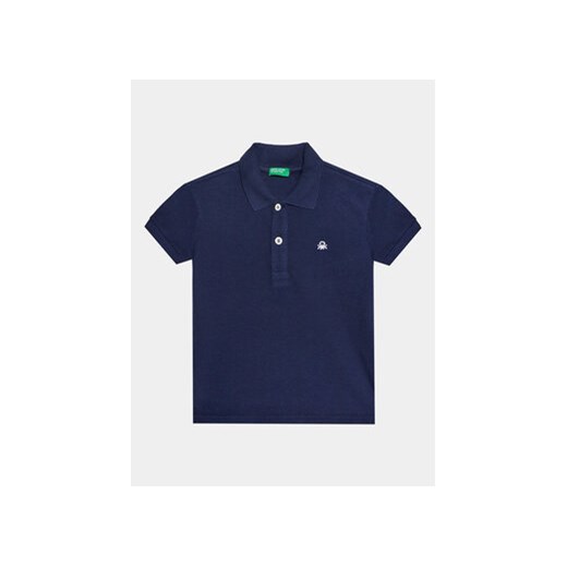 United Colors Of Benetton Polo 3089G3008 Granatowy Regular Fit ze sklepu MODIVO w kategorii T-shirty chłopięce - zdjęcie 168595091