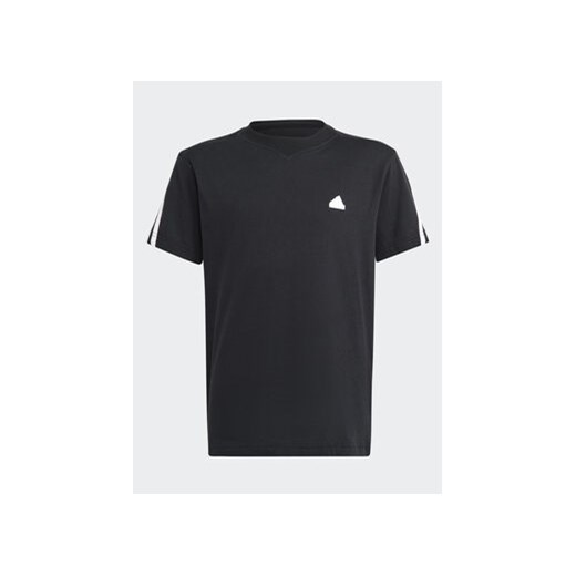 adidas T-Shirt Future Icons 3-Stripes T-Shirt HR6308 Czarny Regular Fit ze sklepu MODIVO w kategorii T-shirty chłopięce - zdjęcie 168595203
