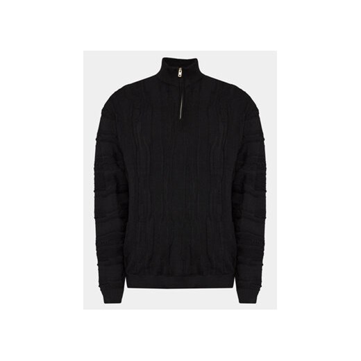 Redefined Rebel Sweter Santino 222072 Czarny Regular Fit ze sklepu MODIVO w kategorii Swetry męskie - zdjęcie 168595373