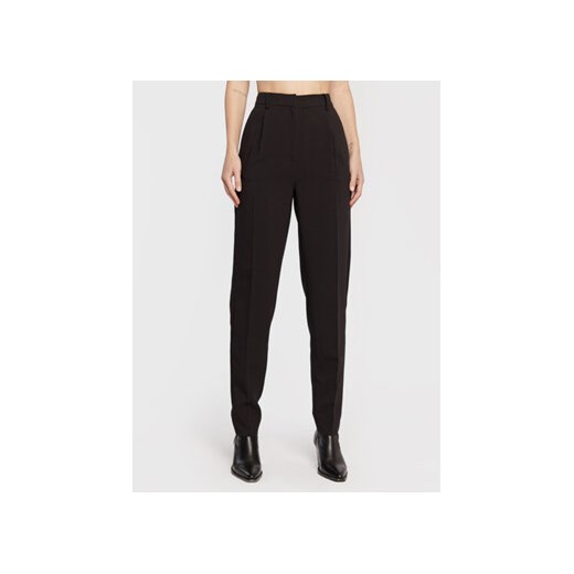 Bruuns Bazaar Spodnie materiałowe Cindysus BBW2595 Czarny Slim Fit ze sklepu MODIVO w kategorii Spodnie damskie - zdjęcie 168595723