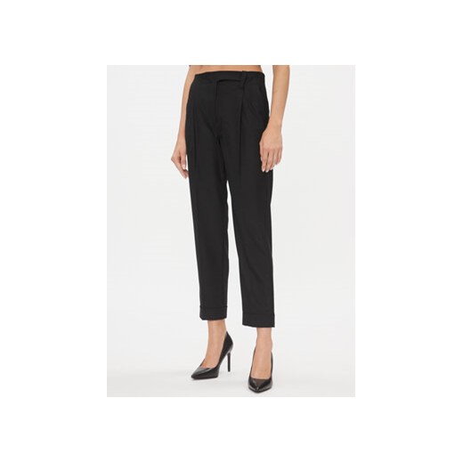 Marella Spodnie materiałowe Newport 2331360739200 Czarny Regular Fit ze sklepu MODIVO w kategorii Spodnie damskie - zdjęcie 168596264
