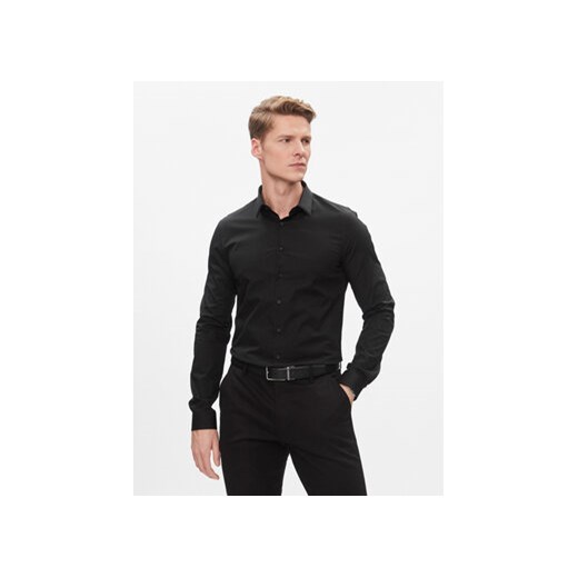 Calvin Klein Koszula K10K112743 Czarny Extra Slim Fit ze sklepu MODIVO w kategorii Koszule męskie - zdjęcie 168596314