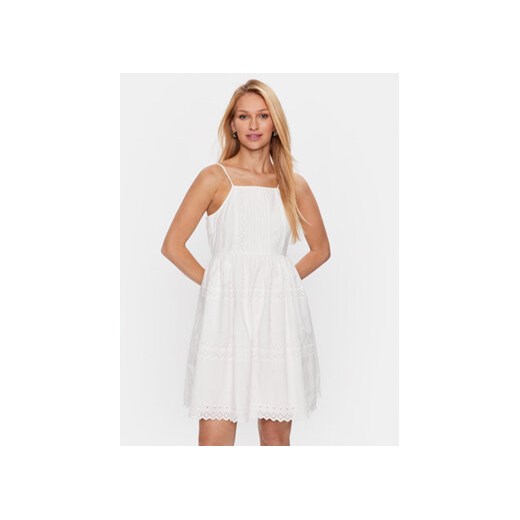 YAS Sukienka 26030152 Biały Regular Fit ze sklepu MODIVO w kategorii Sukienki - zdjęcie 168596764