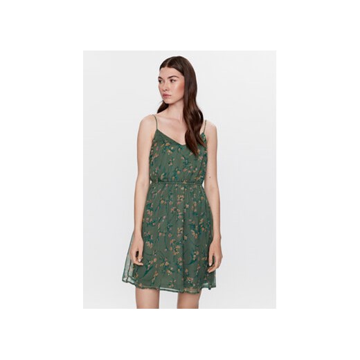 Vero Moda Sukienka letnia Smilla 10289489 Zielony Regular Fit ze sklepu MODIVO w kategorii Sukienki - zdjęcie 168596823