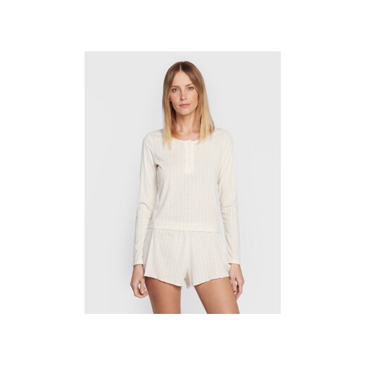 Cotton On Koszulka piżamowa 6335013 Écru Regular Fit ze sklepu MODIVO w kategorii Piżamy damskie - zdjęcie 168596953