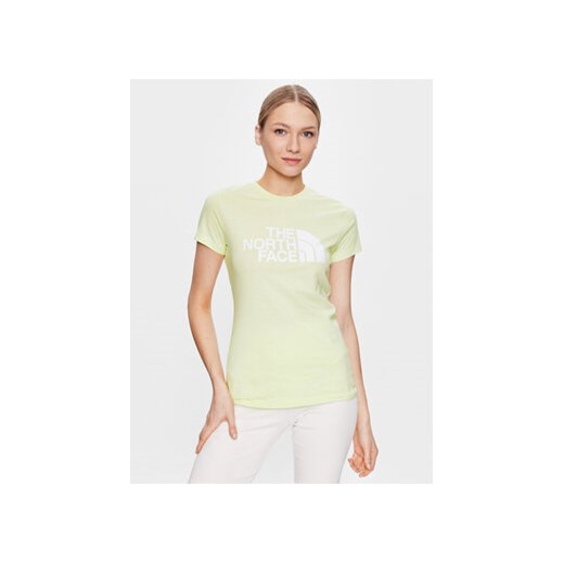 The North Face T-Shirt Easy NF0A4T1Q Zielony Regular Fit ze sklepu MODIVO w kategorii Bluzki damskie - zdjęcie 168597013