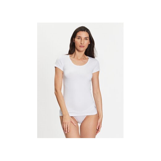 U.S. Polo Assn. T-Shirt 66003 Biały Slim Fit ze sklepu MODIVO w kategorii Bluzki damskie - zdjęcie 168597252