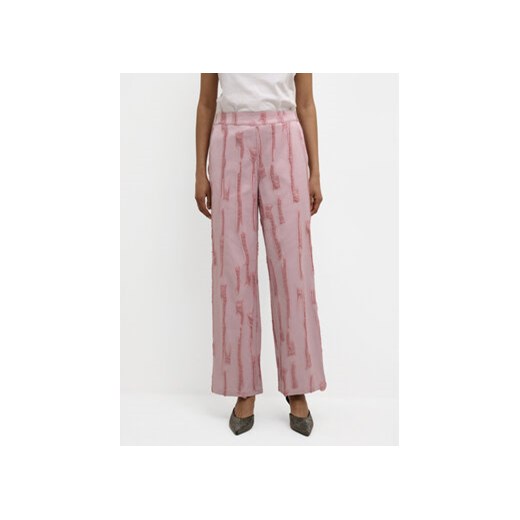 Karen by Simonsen Spodnie materiałowe Masha 10104778 Różowy Relaxed Fit ze sklepu MODIVO w kategorii Spodnie damskie - zdjęcie 168597912