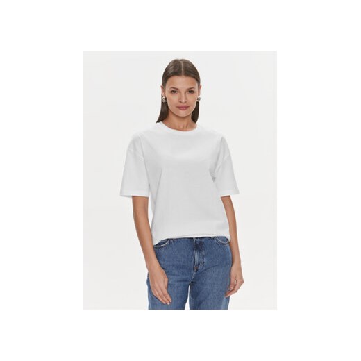Fracomina T-Shirt FP24ST3006J465N5 Biały Loose Fit ze sklepu MODIVO w kategorii Bluzki damskie - zdjęcie 168597950