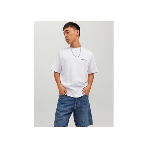 Jack&Jones T-Shirt Grocery 12230754 Biały Oversize ze sklepu MODIVO w kategorii T-shirty męskie - zdjęcie 168598164