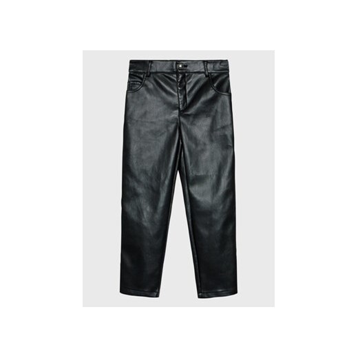 Guess Spodnie z imitacji skóry J3RB17 WF8P0 Czarny Regular Fit ze sklepu MODIVO w kategorii Spodnie dziewczęce - zdjęcie 168598191