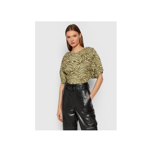 Gestuz Bluzka Averygz 10905398 Zielony Slim Fit Gestuz 36 MODIVO promocja