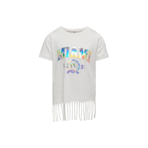 Kids ONLY T-Shirt 15296717 Biały Boxy Fit ze sklepu MODIVO w kategorii Bluzki dziewczęce - zdjęcie 168598494