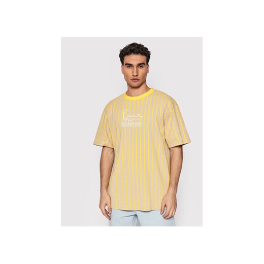 Karl Kani T-Shirt Pinstripe 6033293 Beżowy Regular Fit Karl Kani M promocja MODIVO